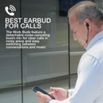 JLab Work Buds in-Ear True Wireless Headset with Detachable Noise-Canceling Boom Mic, Black, Long 55+ Total Hours Playtime, Bluetooth Multipoint, USB-C Charging Dock - Image 5