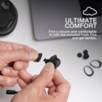 JLab Work Buds in-Ear True Wireless Headset with Detachable Noise-Canceling Boom Mic, Black, Long 55+ Total Hours Playtime, Bluetooth Multipoint, USB-C Charging Dock - Image 8
