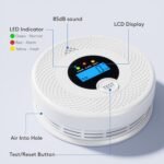 3-Pack Wi-Fi Smoke Detector Carbon Monoxide Detector Combo with App Notifications, Test/Silence Button, Smart Smoke Detector & CO Alarm for Any Home, Real-Time Alert - Image 4
