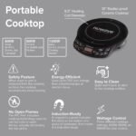 Nuwave PIC Flex Compact, Portable, Powerful Induction Cooktop With 9-inch Duralon Healthy Ceramic Non-Stick Fry Pan - Image 3