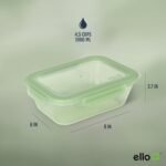 Ello Snap & Nest 10-Piece 4.5 Cup Plastic Meal Prep Set, Reusable Food Containers for Healthy Eating, Freezer, Dishwasher Safe, Sage - Image 6
