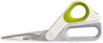 Joseph Joseph PowerGrip Kitchen Shears Scissors with Thumb Grip and Herb Stripper Separates for Cleaning Japanese Stainless-Steel, White/Green - Image 3