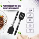 Premium Silicone Spatula Set (2-Piece) – High Heat-Resistant, Non-Slip Grip – Baking, Cooking, Mixing – BPA-Free, Great Gift for Home Chefs, - Image 5