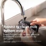 Philips 5500 Series Fully Automatic Espresso Machine - LatteGo Milk System, 20 Coffee Varieties, Intuitive Touch Display, SilentBrew, 100% Ceramic Grinder, AquaClean Filter (Grey Chromed) - Image 5