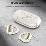 Monster Open Ear AC322 Wireless Earbuds, Bluetooth 5.4, 36H Playtime, IPX5 Waterproof, Open-Ear Design with Adjustable Ear Hooks, Secure Fit for Running & Workout, Clear Calls White - Image 4