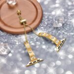 Stainless Steel Band Compatible with Apple Watch 38mm 40mm 41mm 42mm 44mm 45mm 46mm 49mm Pretty Luxury Strap with Sparkle Diamond, Dressy iWatch Bracelet, Bling Thin Band for Women - Image 4