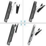 Sonku 6 Piece Ring Hook Mount Accessories, Upgrade Version Phone Mount Hook for Universal Cellphone Finger Ring Holder Grip Stand - (Black) - Image 5