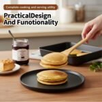 Premium Bamboo Utensils - Smooth Bamboo Spoons for Cooking,Wooden Cooking Utensils Set of 5,Apartment Bamboos Spatula for Nonstick Pan,House Warming Gifts New Home - Image 4