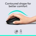 Logitech MK345 Wireless Keyboard and Mouse Combo with Palm Rest, 2.4 GHz USB Receiver, Compatible with PC, Laptop, Black - Image 4