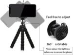 Mini Tripod,Sponge Tripod with Phone Holder Flexible Bracket with Wireless Remote and Smartphone Clamp,for Mobile Phones and Cameras - Image 4