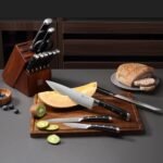 PAUDIN Knife Block Set, 15 Pieces Knife Set with Block, High Carbon Stainless Steel Kitchen Knife Set with Sharpener, Knives Set for Kitchen with Full Tang Triple Rivet Handle - Image 3