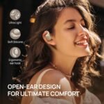 Open Ear Earbuds,Wireless Headphones with Earhooks,Earphones Wireless Bluetooth Air Conduction,Ultra-Comfort,Clear Calls,30H Playtime,IP54 Waterproof - Image 4