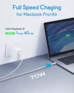 Mac Book Pro Charger, 70W USB C Charger Power Adapter for MacBook Pro/Air 13/14 Inch, for MacBook 12 Inch, Included USB-C to USBC Charge Cable (6.6ft/2m) - Image 4