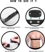 Polar H10 H9 H7 Chest Strap Replacement - Adjustable Soft HRM Compatible with Polar Heart Rate Sensor - Image 4