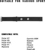 Polar H10 H9 H7 Chest Strap Replacement - Adjustable Soft HRM Compatible with Polar Heart Rate Sensor - Image 5