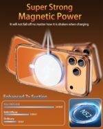 for iPhone 17 Pro Max Case, Compatible with MagSafe, Magnetic Slim Cover, Anti-Yellowing & Shockproof, Full Camera Protection, Includes Screen & Lens Protectors, Clear Protective Case - Image 4