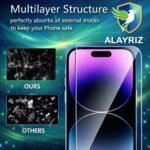 3 Pack Tempered Glass Screen Protector for iPhone 17 Pro - 9H Hardness, Anti-Fingerprint, Bubble-Free, Easy to Install - Image 3