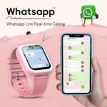 Wonlex 4G GPS Kids Smartwatch with SIM Card, 1.78" AMOLED Large Touch Screen Smart Watch for Kids, Boys Girls Phone Watch with Video Voice Calls, SOS, Camera, Pedometer, Alarm, Game(Pink) - Image 5