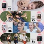 Wonlex 4G GPS Kids Smartwatch with SIM Card, 1.78" AMOLED Large Touch Screen Smart Watch for Kids, Boys Girls Phone Watch with Video Voice Calls, SOS, Camera, Pedometer, Alarm, Game(Pink) - Image 8