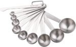 Smithcraft Measuring Cups and Spoons Set, 18/8 Stainless Steel Measuring Cups and Spoons for Kitchen & Baking, Heavy Duty Metric & US 8 Measuring cups, 9 Measuring Spoons Set - Image 4