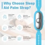 Sleep Aid Device, Hand Micro-Current Sleep Instrument Anxiety Device, Portable Rechargeable Sleep Aid for Anxiety and Insomnia (Blue) - Image 3