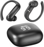 Wireless Earbuds with Ear Hooks Bluetooth 6.0 Headphones,48H Playtime,Over Ear Buds with LED Power Display,IPX6 Waterproof for Sport Workout Running (Black) - Image 7