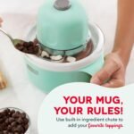 Dash My Mug Ice Cream Maker - Makes Single Serving of Gelato, Frozen Yogurt, Sorbet & More - Easy to Clean & Use - Aqua, 2 Bowls - Image 5