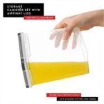 DWËLLZA KITCHEN Airtight Food Storage Container Set - 8 Pieces 1.4L - Plastic BPA Free Kitchen Pantry Storage Containers - Dishwasher Safe - Include 8 Labels - Keeps Food Fresh & Dry - Image 4