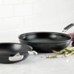 Anolon Smart Stack Hard Anodized Nonstick Frying Pan Set / Skillet Set - 8.5 Inch and 10 Inch, Black - Image 3