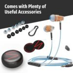 Symphonized NRG 3.0 Wired Earbuds with Microphone, Wooden Phone & Laptop Headphones, 90% Noise Cancelling Corded Earphones with 3.5mm Jack (Blue) - Image 5