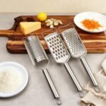 Cheese Grater Lemon Zester Grater with Handle Kitchen Grater Set of 5 Stainless Steel for Cheese Spices Ginger Garlic Chocolate Vegetable Fruit - Image 3