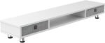 Fenge Dual Monitor Stand with 2 Drawers, 42.5 Inches Large Computer Riser for Desk, Adjustable Height Desk Shelf with Storage for Laptop, PC, TV, Printer - Image 6