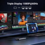 UGREEN 8 in 1 USB C 4K Docking Station Dual Monitor, Triple Display USB C Hub with 2 HDMI, VGA, 2 USB A&C 3.2 Ports, 100W PD, Compatible for MacBook, Dell, HP, Lenovo, Surface etc - Image 4