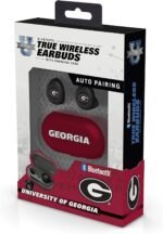 NCAA Georgia Bulldogs True Wireless Earbuds, Team Color - Image 3