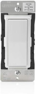 Leviton Decora Smart Switch with Z-Wave Technology, DZ15S-R52, White with Ivory and Light Almond Faceplates - Image 5
