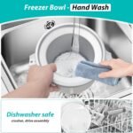 Ice Cream Maker Attachment for KitchenAid Stand Mixer, Ice Cream Bowl Compatible with 4.5Qt and Larger Stand Mixers, Ice Cream & Sorbet Gelato Maker Attachment, 2 Quart, White - Image 5
