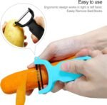 Original Vegetable Peeler, Potato Peelers for kitchen Carbon Steel Blade 3-Pack Grey/Blue/Black - Image 4