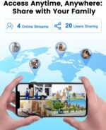 2K Video Peephole Doorbell Camera with 32GB Memory Card, Door Viewer with 4.3" Color Monitor, 8000mAh Battery, 170° Wide View, Motion Detection Alerts, Night Vision - Image 5