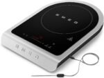SMEG 1800W Portable Induction Cooker – Collezione Collection | Single-Burner Induction Hob with Probe, 9 Power Levels + Boost, Touch Controls — Travel/RV/Compact Kitchen-Black - Image 3