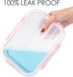 10 Pack Glass Food Storage Containers, Glass Meal Prep Containers with Lids Leak Proof, Microwave & Freezer Safe (34oz & 12oz) - Image 4