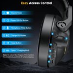 SG600 Wireless Gaming Headset for PC, PS5, PS4, Laptop, Mac, Nintendo Switch, 2.4GHz & Bluetooth 5.3 Gaming Headphones with Noise Canceling Mic, Stereo Sound, 70+Hr Battery, 15ms Latency - Image 6