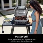 Ninja | Grill & Smoker | Outdoor Woodfire Pro XL | 4 in 1 Grill, BBQ Smoker, Air Fryer & Bake | Portable | Includes Built in Thermometer & 2 Woodfire Pellet Packs | Dark Grey | OG850 - Image 3