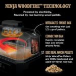 Ninja | Grill & Smoker | Outdoor Woodfire Pro XL | 4 in 1 Grill, BBQ Smoker, Air Fryer & Bake | Portable | Includes Built in Thermometer & 2 Woodfire Pellet Packs | Dark Grey | OG850 - Image 6