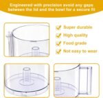 DLC-005AGTXT1 Replacement 14-Cup Food Processor Work Bowl with Gray Handle Compatible With Cuisinart DFP-14, for Cover DFP-14NWBCT1 NOTE: 4 Tabs on Top Rim of Workbowl - Image 4