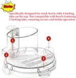 DFP-14 Food Processor Work Bowl Cover DFP-14NWBCT1 for Cuisinart Food Processor Replacement Parts Fits DLC-005AGTXT1 4 Locking Tabs - Image 3