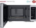 SHARP Countertop Microwave Oven Compatible with Alexa Orville Redenbacher's Certified with Removable 12.4" Carousel Turntable, 1000 Watt, 1.1 Cubic Feet, Stainless Steel - Image 4