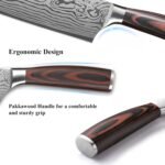 Sunnecko 7” Nakiri Knife High Carbon Steel – Extreme Sharpness Vegetable & Cleaver Knife for Clean Cuts – Multipurpose Asian Chef Kitchen knives with Sheath & Gift Box,Cooking Gifts - Image 5