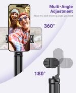 Anozer Mini Tripod with Universal Phone Holder & Cold Shoe, Lightweight Phone Stand & Camera Tripod, Compatible with iPhone 14 Pro Max/14 Pro, GoPro, Webcam, Mini Projector - Image 4