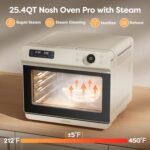 CIARRA 12-in-1 Countertop Steam Oven with Air Fryer, 25.4QT Steam Air Fryer Combo Nosh Oven Pro - Convection Toaster, Bake, Self-Clean, Dehydrate, Ferment, White - Image 3