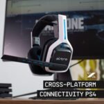 ASTRO Gaming A20 Wireless Headset Gen 2 - Compatible with PlayStation 4 & 5 / PC/Mac - White/Blue - Image 4